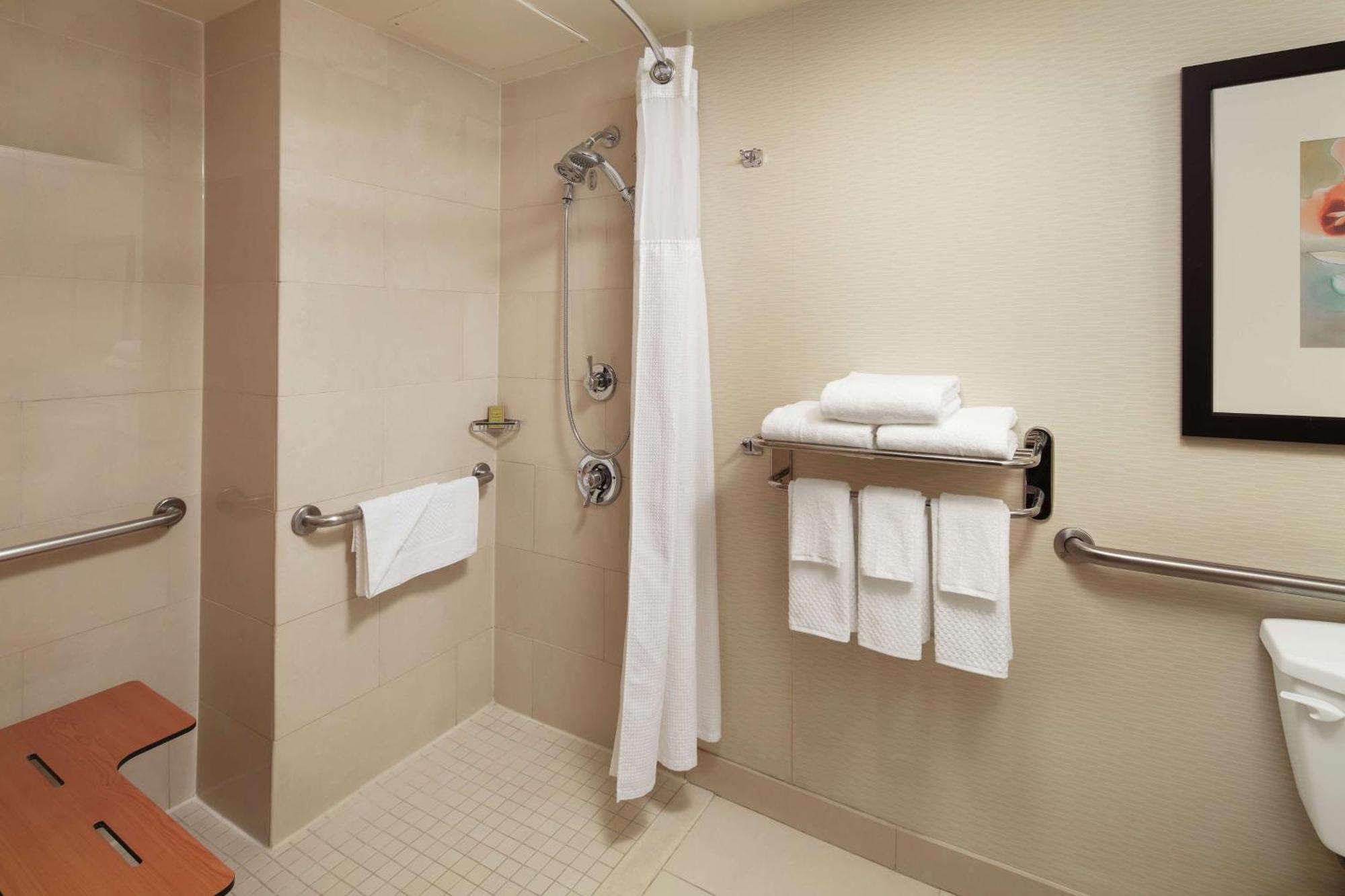 King Room Roll Shower Hearing Accessible